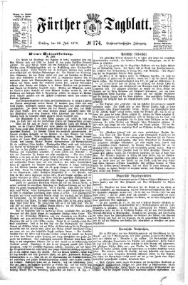 Fürther Tagblatt Dienstag 22. Juli 1873