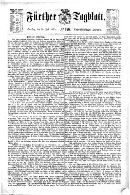 Fürther Tagblatt Samstag 26. Juli 1873