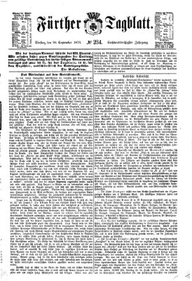 Fürther Tagblatt Dienstag 30. September 1873