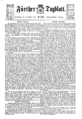 Fürther Tagblatt Donnerstag 16. Oktober 1873