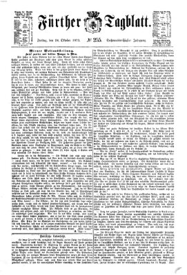 Fürther Tagblatt Freitag 24. Oktober 1873