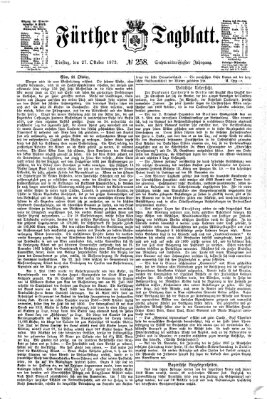 Fürther Tagblatt Montag 27. Oktober 1873