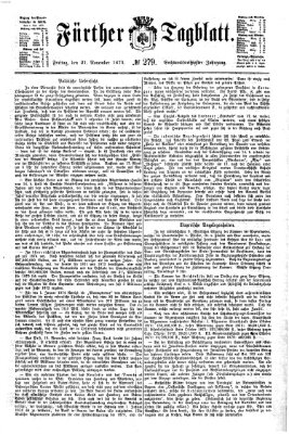Fürther Tagblatt Freitag 21. November 1873