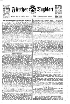 Fürther Tagblatt Mittwoch 10. Dezember 1873