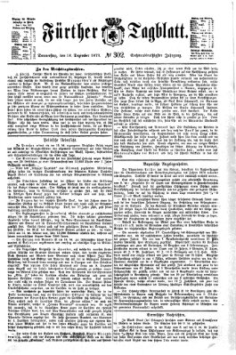 Fürther Tagblatt Donnerstag 18. Dezember 1873