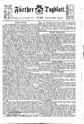 Fürther Tagblatt Samstag 20. Dezember 1873