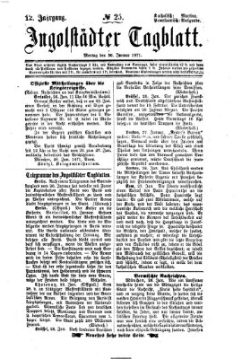 Ingolstädter Tagblatt Montag 30. Januar 1871