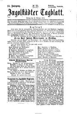 Ingolstädter Tagblatt Freitag 10. Februar 1871