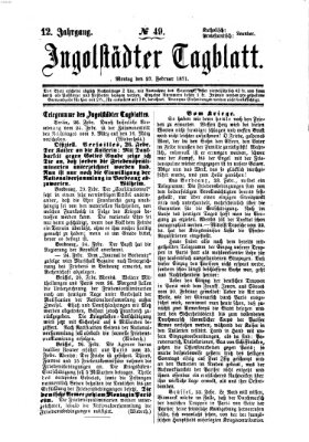 Ingolstädter Tagblatt Montag 27. Februar 1871