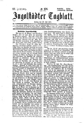 Ingolstädter Tagblatt Freitag 28. Juli 1871
