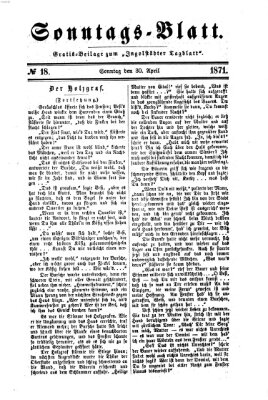 Ingolstädter Tagblatt Sonntag 30. April 1871