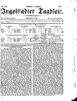 Ingolstädter Tagblatt Mittwoch 14. Mai 1873