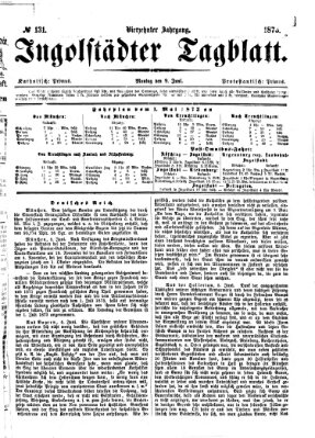 Ingolstädter Tagblatt Montag 9. Juni 1873