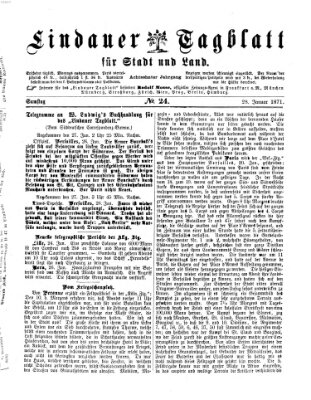 Lindauer Tagblatt für Stadt und Land Samstag 28. Januar 1871