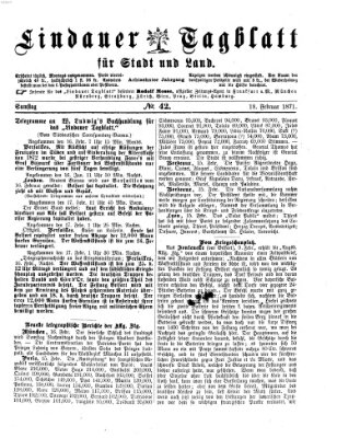 Lindauer Tagblatt für Stadt und Land Samstag 18. Februar 1871