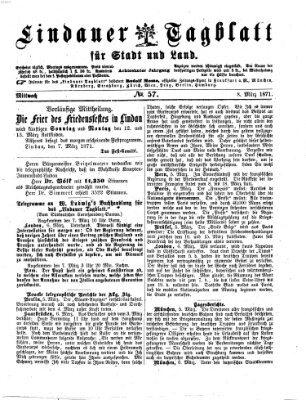 Lindauer Tagblatt für Stadt und Land Mittwoch 8. März 1871
