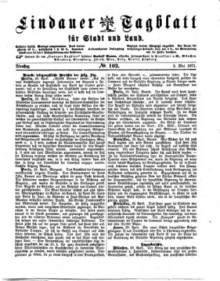 Lindauer Tagblatt für Stadt und Land Dienstag 2. Mai 1871