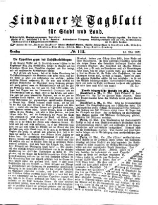 Lindauer Tagblatt für Stadt und Land Samstag 13. Mai 1871