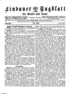 Lindauer Tagblatt für Stadt und Land Donnerstag 1. Juni 1871
