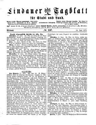 Lindauer Tagblatt für Stadt und Land Mittwoch 14. Juni 1871