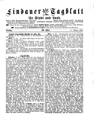 Lindauer Tagblatt für Stadt und Land Dienstag 17. Oktober 1871