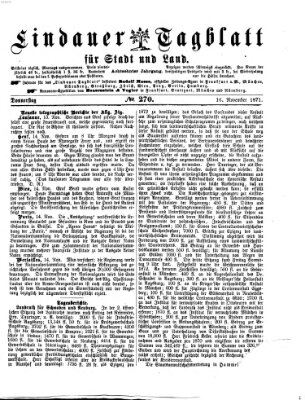 Lindauer Tagblatt für Stadt und Land Donnerstag 16. November 1871