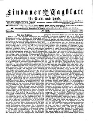 Lindauer Tagblatt für Stadt und Land Donnerstag 7. Dezember 1871