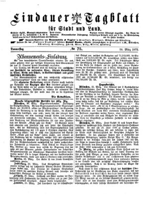 Lindauer Tagblatt für Stadt und Land Donnerstag 28. März 1872