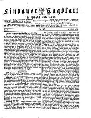Lindauer Tagblatt für Stadt und Land Dienstag 16. April 1872