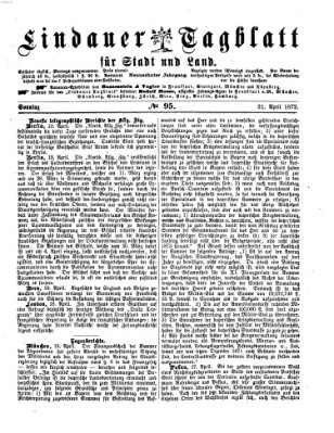 Lindauer Tagblatt für Stadt und Land Sonntag 21. April 1872