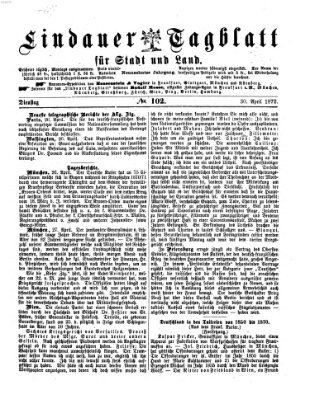 Lindauer Tagblatt für Stadt und Land Dienstag 30. April 1872