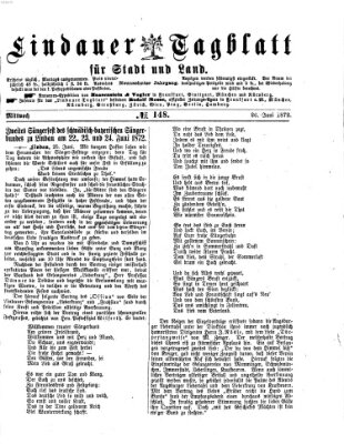 Lindauer Tagblatt für Stadt und Land Mittwoch 26. Juni 1872