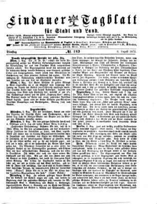 Lindauer Tagblatt für Stadt und Land Dienstag 6. August 1872