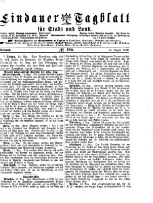 Lindauer Tagblatt für Stadt und Land Mittwoch 14. August 1872