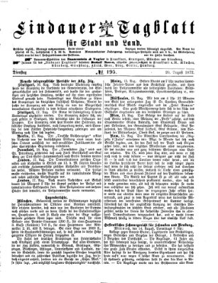 Lindauer Tagblatt für Stadt und Land Dienstag 20. August 1872
