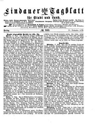 Lindauer Tagblatt für Stadt und Land Freitag 20. September 1872