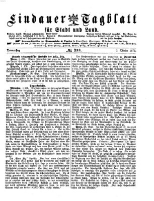 Lindauer Tagblatt für Stadt und Land Donnerstag 3. Oktober 1872