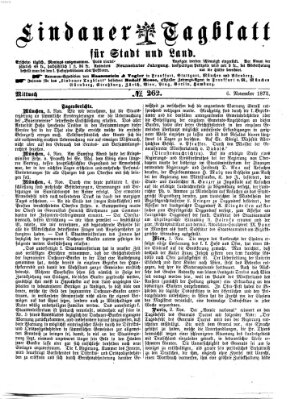 Lindauer Tagblatt für Stadt und Land Mittwoch 6. November 1872