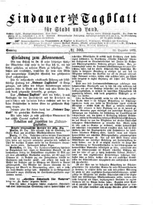 Lindauer Tagblatt für Stadt und Land Sonntag 22. Dezember 1872