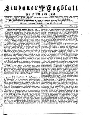 Lindauer Tagblatt für Stadt und Land Sonntag 2. März 1873