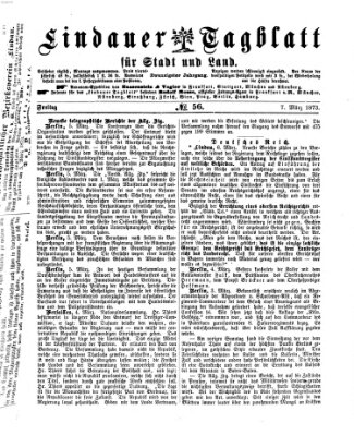 Lindauer Tagblatt für Stadt und Land Freitag 7. März 1873