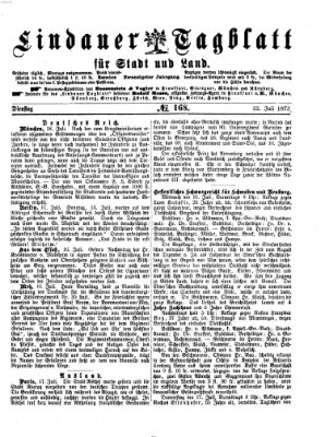 Lindauer Tagblatt für Stadt und Land Dienstag 22. Juli 1873