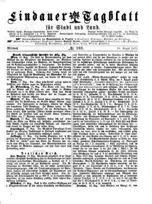 Lindauer Tagblatt für Stadt und Land Mittwoch 20. August 1873