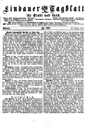 Lindauer Tagblatt für Stadt und Land Mittwoch 27. August 1873