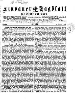 Lindauer Tagblatt für Stadt und Land Samstag 4. Oktober 1873