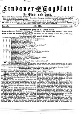 Lindauer Tagblatt für Stadt und Land Donnerstag 16. Oktober 1873