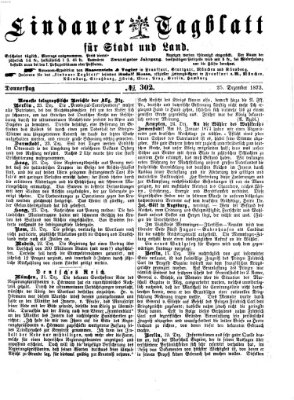 Lindauer Tagblatt für Stadt und Land Donnerstag 25. Dezember 1873