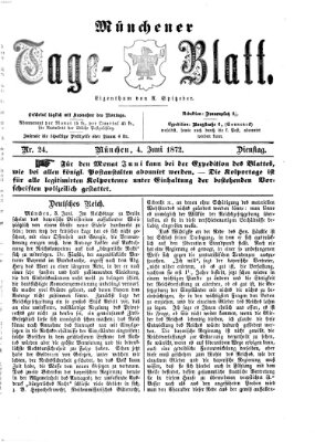 Münchener Tage-Blatt Dienstag 4. Juni 1872