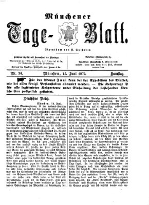 Münchener Tage-Blatt Samstag 15. Juni 1872