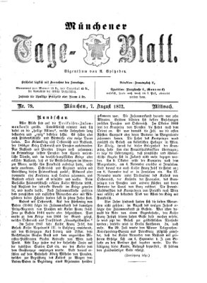 Münchener Tage-Blatt Mittwoch 7. August 1872